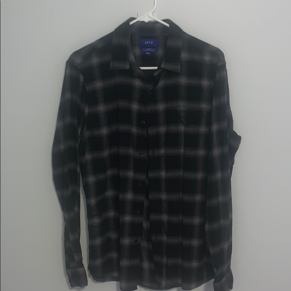 black and grey flannel
